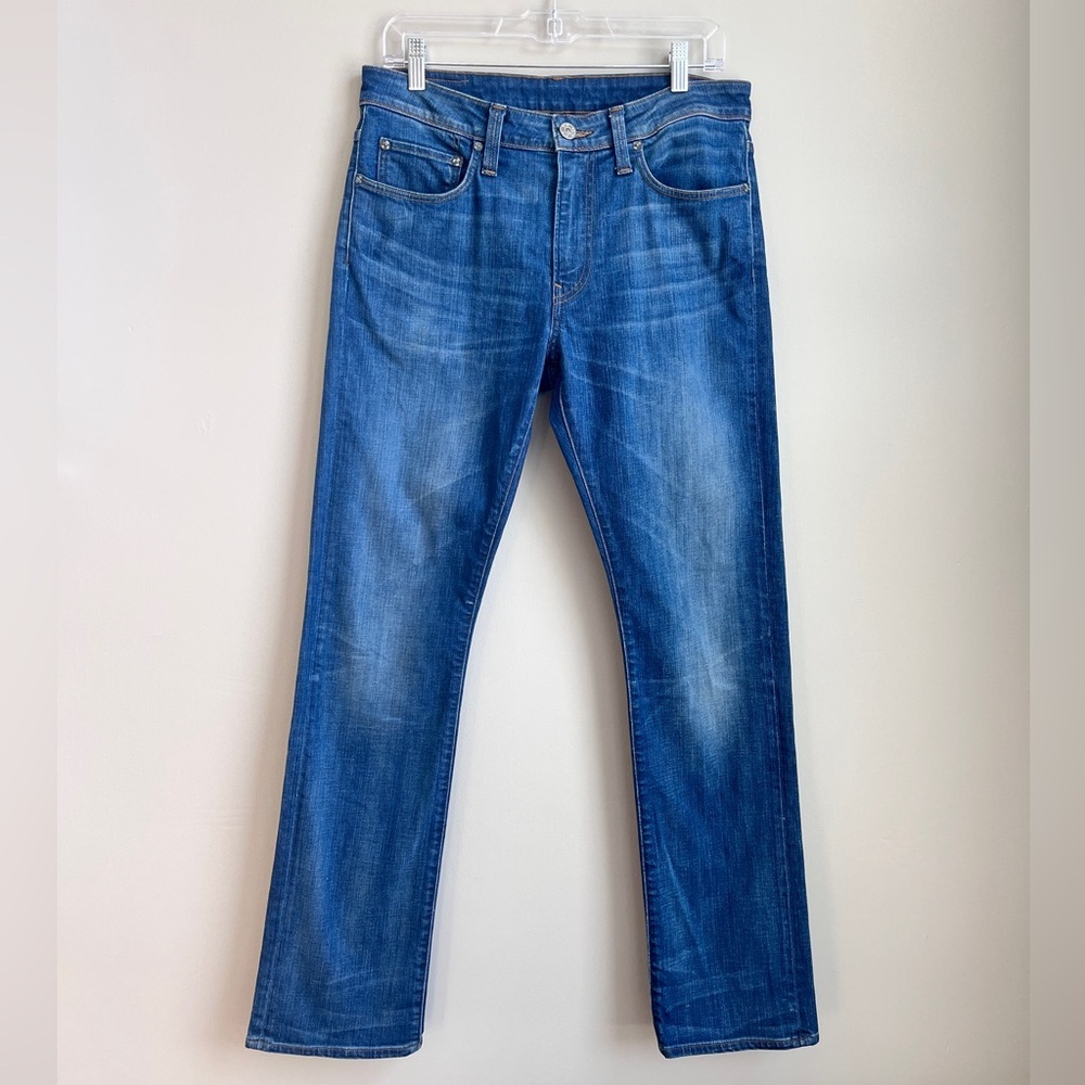 G-Star Raw Denim Slim Straight Medium aged Blue Wash Jeans size 31 x 32 EUC